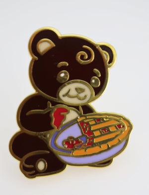 Pastry Pets: Cherry Pie Bear Cub - Pin & RPG Dice Set Plastic Dice & Pin Set Foam Brain Games