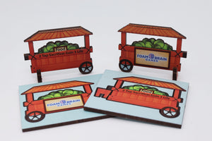 Flat Pack Magic Token Toy: Cabbage Cart Flat Pack Toys Foam Brain Games