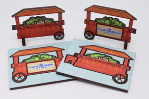 Flat Pack Magic Token Toy: Cabbage Cart Flat Pack Toys Foam Brain Games
