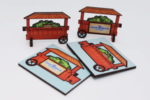 Flat Pack Magic Token Toy: Cabbage Cart Flat Pack Toys Foam Brain Games