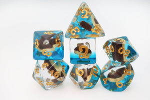 Pastry Pets: Eclair Rabbit - Pin & RPG Dice Set Plastic Dice & Pin Set Foam Brain Games