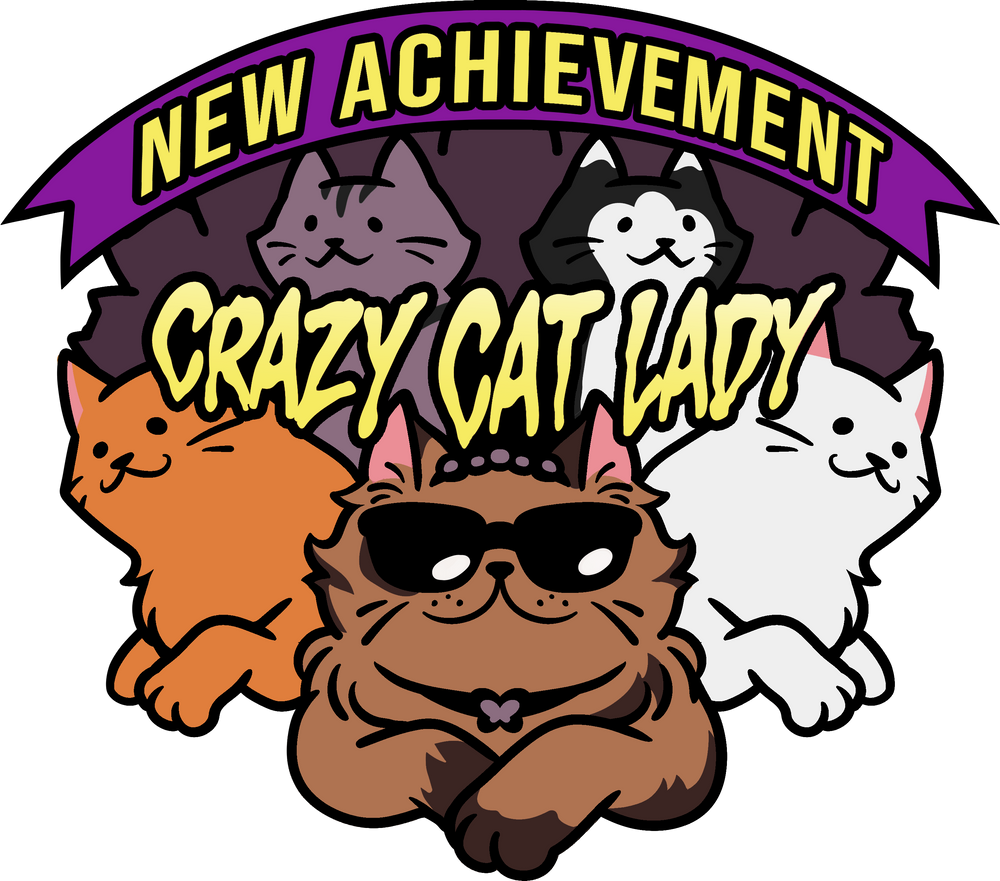 Dungeon Crawler Carl: New Achievement Crazy Cat Lady Enamel Pin **BACKORDERED** Enamel Pin Foam Brain Games