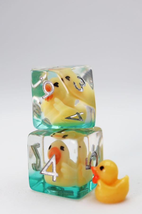 Rubber Duckie RPG Dice Set Plastic Dice Foam Brain Games