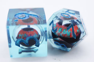 Sharp Edge Moving Eye RPG Dice Set - True Sight Plastic Dice Foam Brain Games