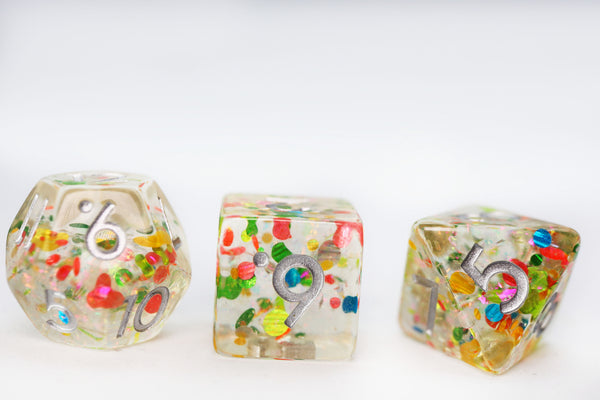 It's A Party! RPG Dice Set Plastic Dice Foam Brain Games