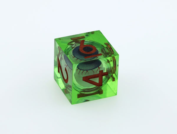 Sharp Edge Moving Eye RPG Dice Set - Poisonshot Plastic Dice Foam Brain Games