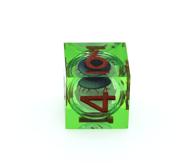 Sharp Edge Moving Eye RPG Dice Set - Poisonshot Plastic Dice Foam Brain Games