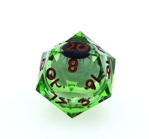 Sharp Edge Moving Eye RPG Dice Set - Poisonshot Plastic Dice Foam Brain Games