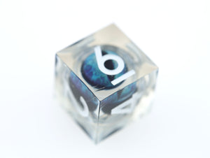 Sharp Edge Moving Eye RPG Dice Set - Oceansight Plastic Dice Foam Brain Games
