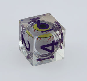 Sharp Edge Moving Eye RPG Dice Set - Moonshot Plastic Dice Foam Brain Games