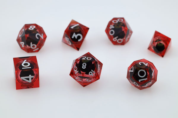 Sharp Edge Moving Eye RPG Dice Set - Cerberus' Watch Plastic Dice Foam Brain Games