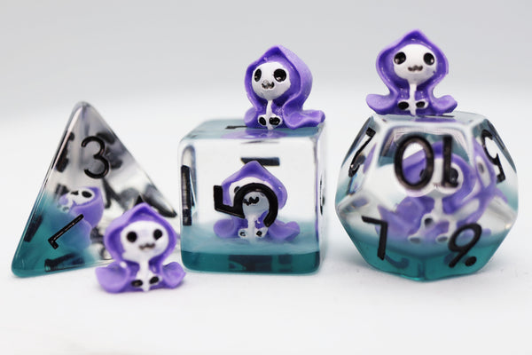 Dream Reaper RPG Dice Set Plastic Dice Foam Brain Games