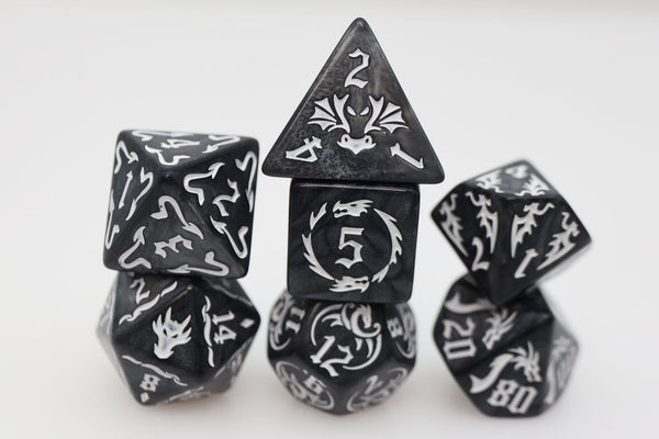 Drake's Flight: Nightmare RPG Dice Set Plastic Dice Foam Brain Games