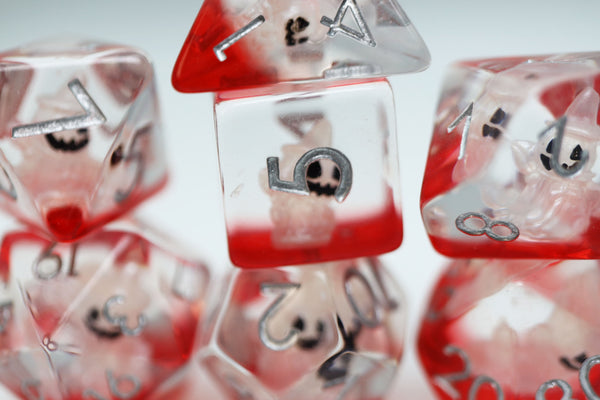Halloween Spirit RPG Dice Set Plastic Dice Foam Brain Games
