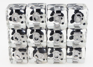12 piece D6s - Dice Boat Willie Mickey Plastic Dice Foam Brain Games