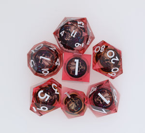 Sharp Edge Shifting Sphere RPG Dice Set - Lich King Plastic Dice Foam Brain Games