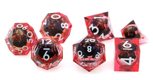 Sharp Edge Shifting Sphere RPG Dice Set - Lich King Plastic Dice Foam Brain Games