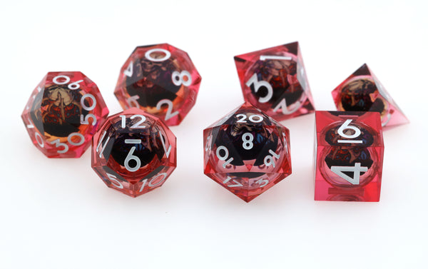 Sharp Edge Shifting Sphere RPG Dice Set - Lich King Plastic Dice Foam Brain Games