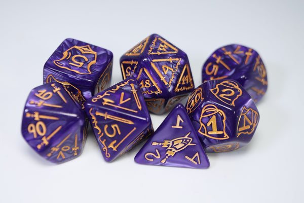 Queen's Armory: Enchanted - 25mm RPG Dice Set Plastic Dice Foam Brain Games