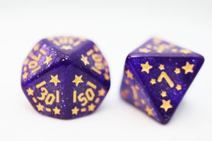 Shooting Stars: Xenon RPG Dice Set Plastic Dice Foam Brain Games