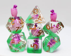 Enchanted Dragon Hatchlings RPG Dice Set Plastic Dice Foam Brain Games