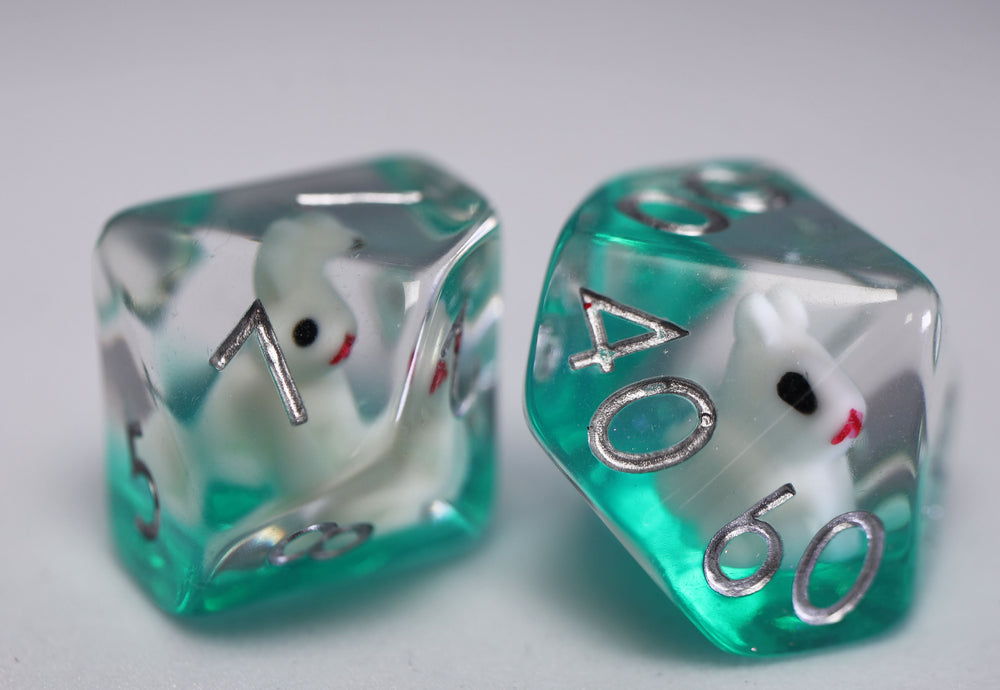 Bouncing Bunny RPG Dice Set Plastic Dice Foam Brain Games