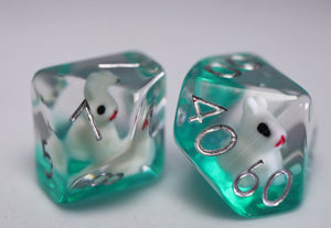 Bouncing Bunny RPG Dice Set Plastic Dice Foam Brain Games