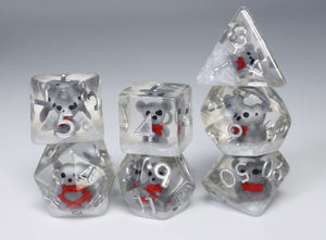 Distinguished Gentleman Teddy RPG Dice Set Plastic Dice Foam Brain Games