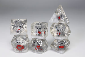Distinguished Gentleman Teddy RPG Dice Set Plastic Dice Foam Brain Games