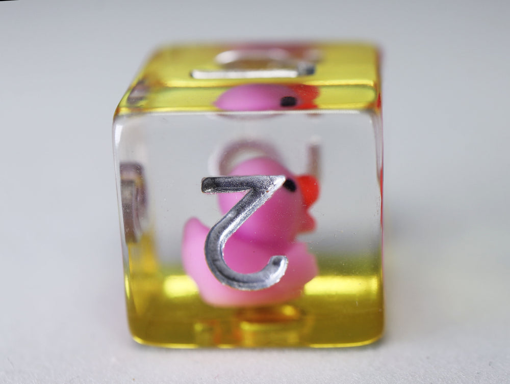 Rainbow Duckies RPG Dice Set Plastic Dice Foam Brain Games