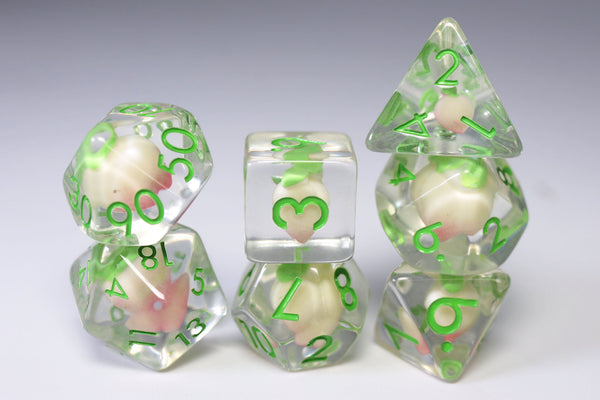 Perfect Peaches RPG Dice Set Plastic Dice Foam Brain Games