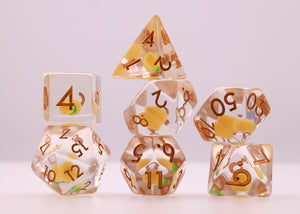 Juicy Mango RPG Dice Set Plastic Dice Foam Brain Games