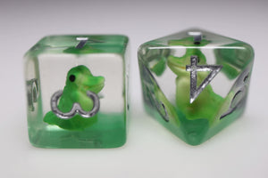 Smiling Crocodile RPG Dice Set Plastic Dice Foam Brain Games