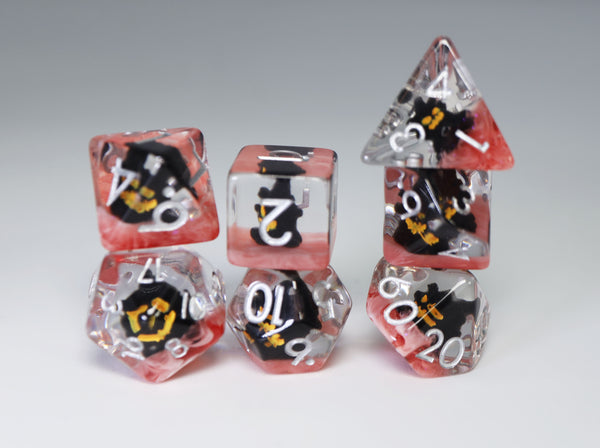 Malevolent Spirit RPG Dice Set Plastic Dice Foam Brain Games