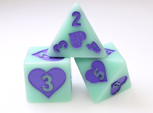 Young Love RPG Dice Set Plastic Dice Foam Brain Games