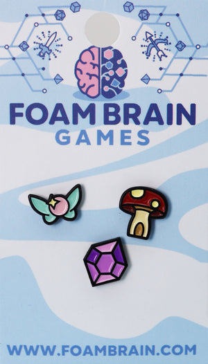 Random Mini Pin Set Foam Brain Games