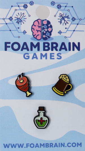 Random Mini Pin Set Foam Brain Games