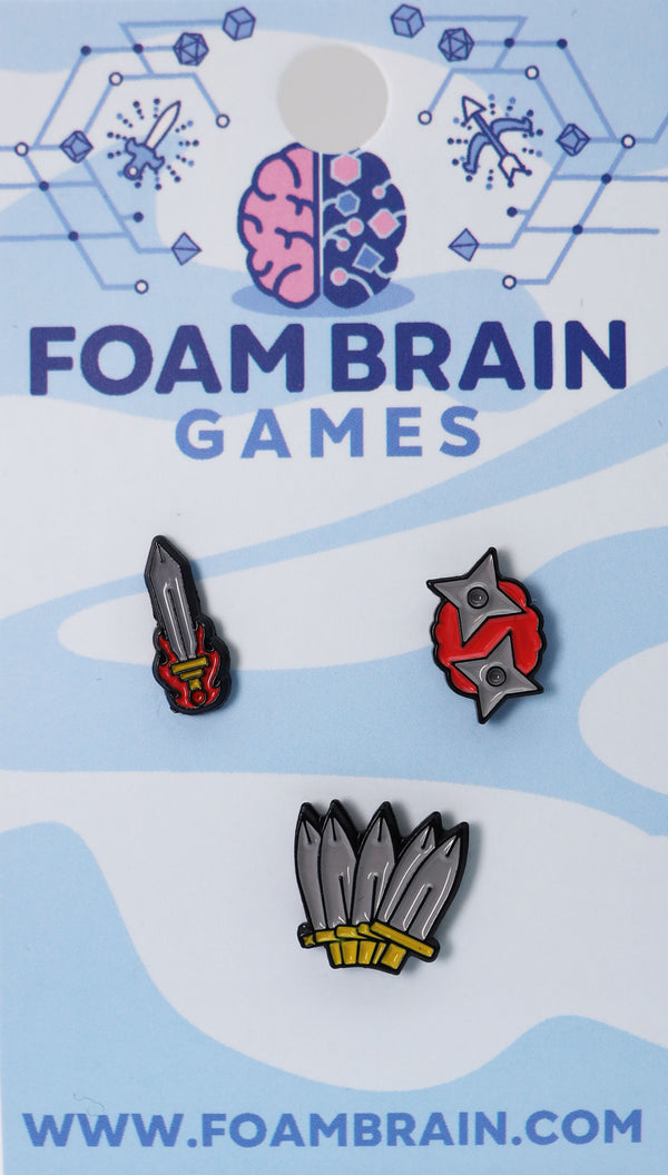 Random Mini Pin Set Foam Brain Games