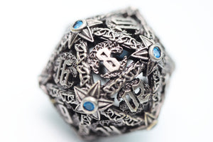 Trees of Virtue: Tree of Perseverance - Hollow Metal RPG Dice Set Metal Dice Foam Brain Games