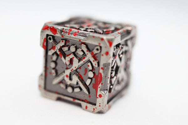 Crossed Swords: Vampiric Sword - Metal RPG Dice Set Metal Dice Foam Brain Games