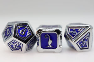Alchemist Metals: Lightning - Metal RPG Dice Set Metal Dice Foam Brain Games