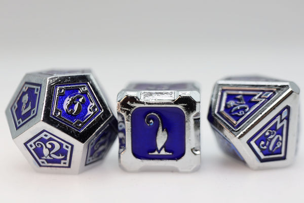 Alchemist Metals: Lightning - Metal RPG Dice Set Metal Dice Foam Brain Games