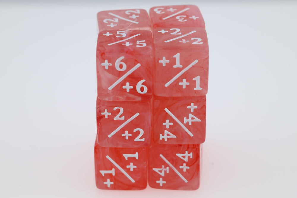 Ballerina Dancers in Pink +1/+1 Magic Counters Plastic Dice Foam Brain Games