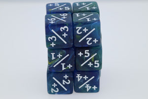 Starry Night +1/+1 Magic Counters Plastic Dice Foam Brain Games