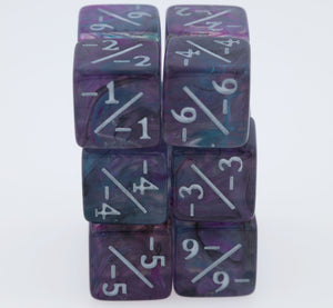 Purple Petunia -1/-1 Magic Counters Plastic Dice Foam Brain Games