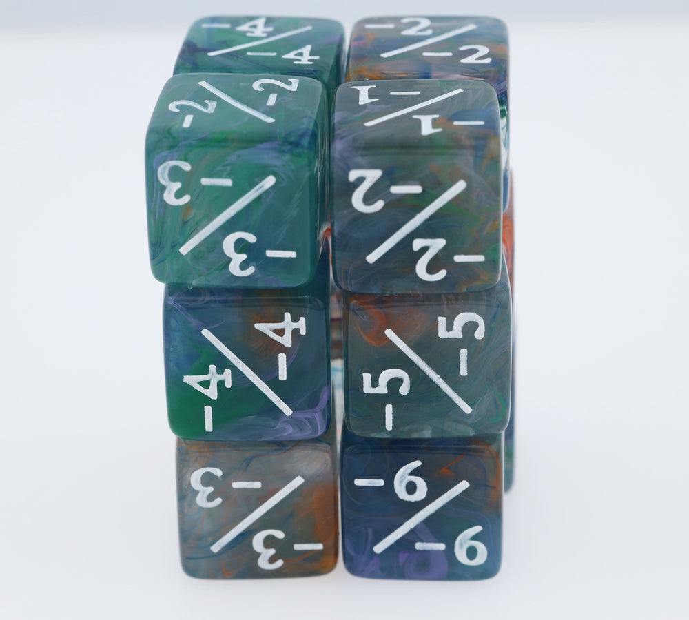 Irises -1/-1 Magic Counters Plastic Dice Foam Brain Games