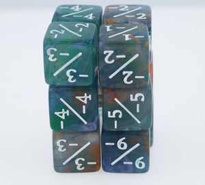 Irises -1/-1 Magic Counters Plastic Dice Foam Brain Games