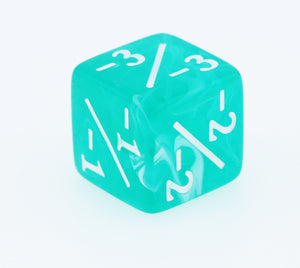 Turquoise Marilyn -1/-1 Magic Counters Plastic Dice Foam Brain Games
