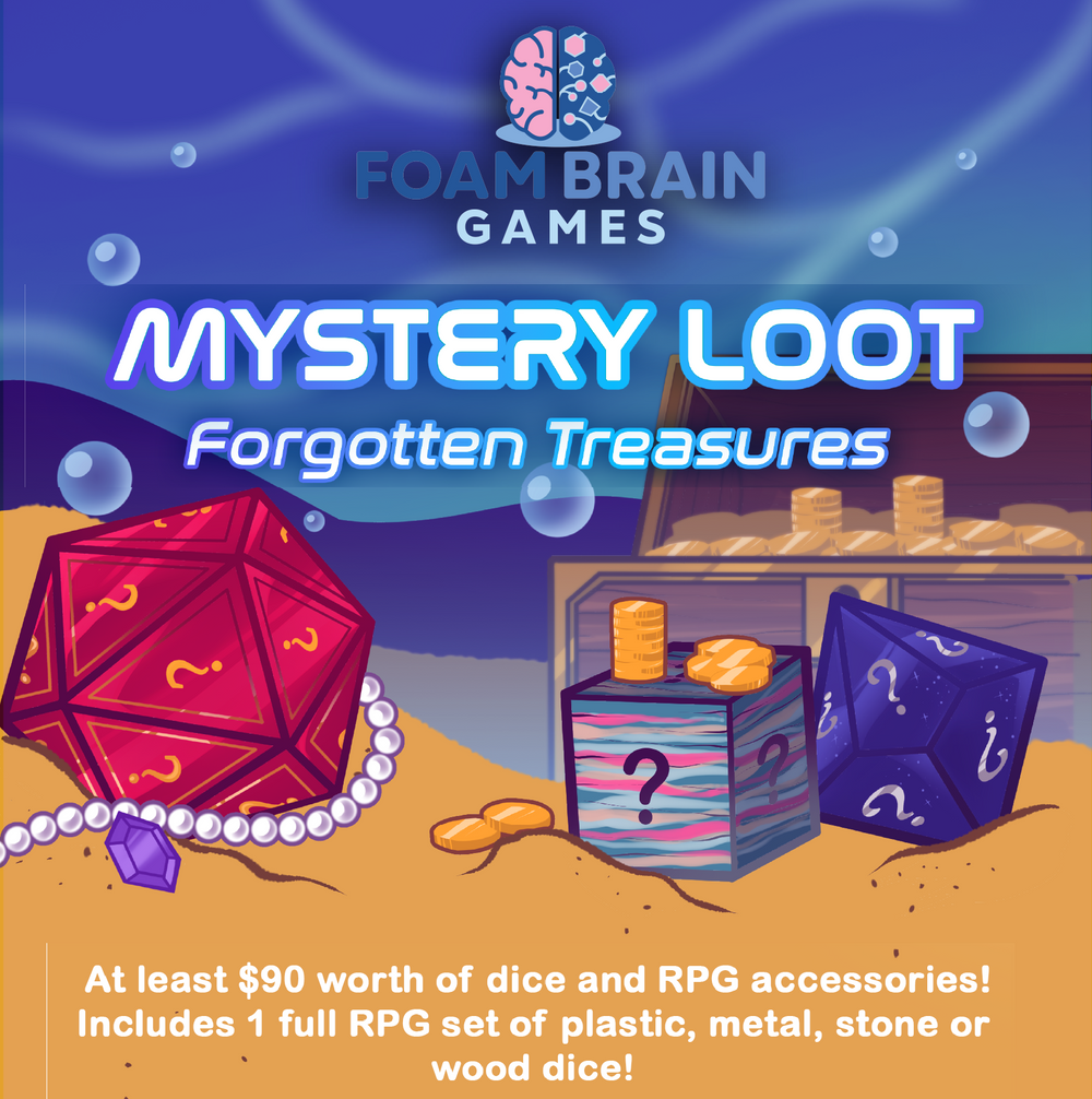 Mystery Loot Forgotten Treasures Mystery Loot Foam Brain Games