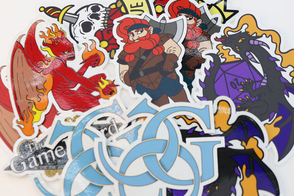 Die Cut Sticker Stickers Foam Brain Games - Custom Production Services